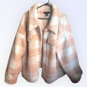 Cozy Plaid Teddy Jacket